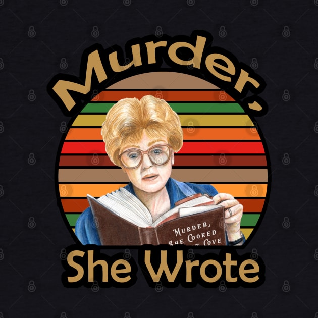 murder she wrote//retro background by lordwand